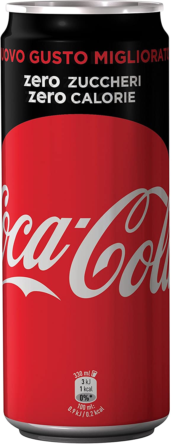 COCA COLA ZERO SLEEK CAN 33cl