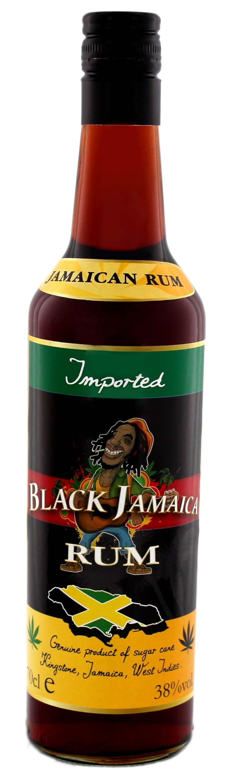 RHUM BLACK JAMAICA 38% 70cl