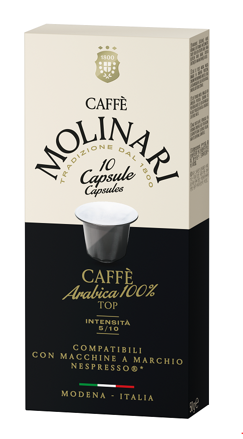 MOLINARI 100% ARABICA  NESPRESSO 10caps