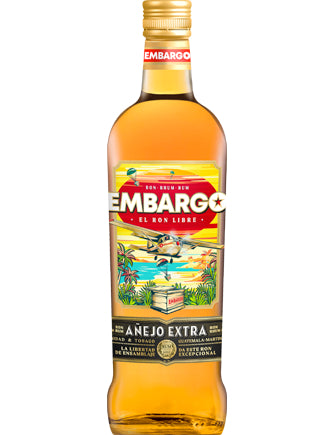 RHUM EMBARGO ANEJO EXTRA BRUN CARIBBEAN BLEND BIB 4.5L 40%