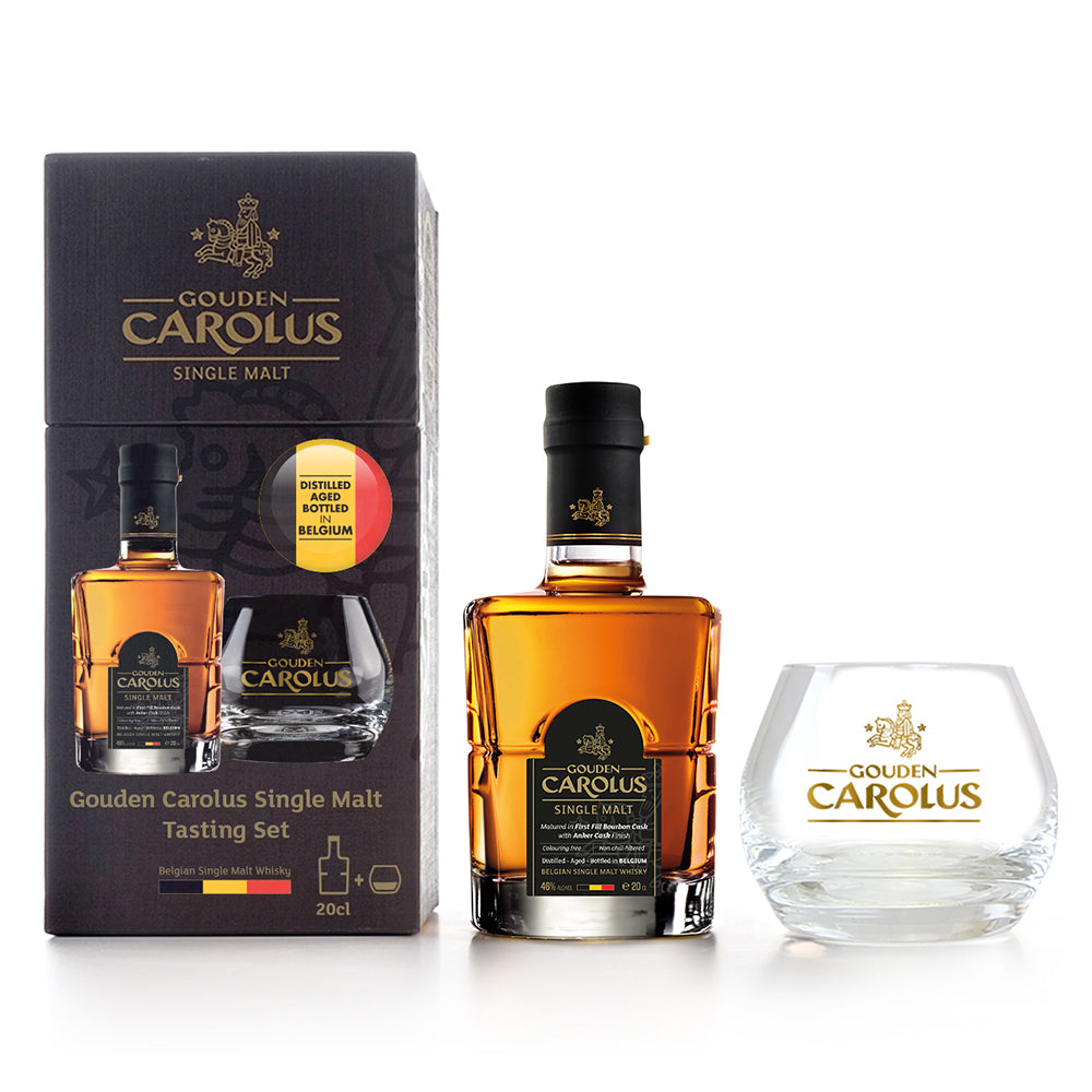 WH GOUDEN CAROLUS Single malt tasting set 1 single malt 20cl+1 glas