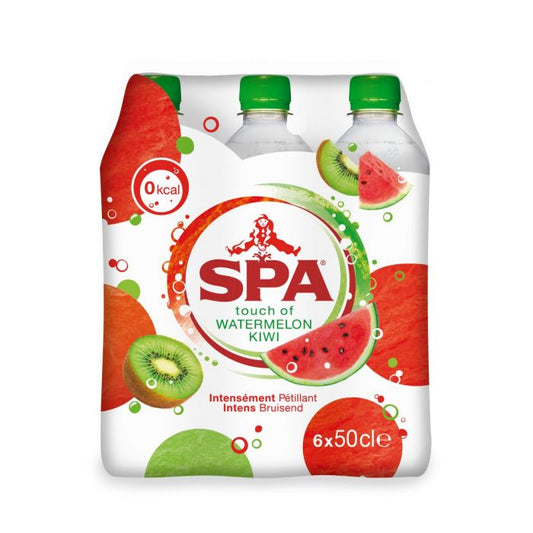 SPA TOUCH OF WATERMELON-KIWI PET 50cl BA Spa bruis met watermel- kiwi  aroma