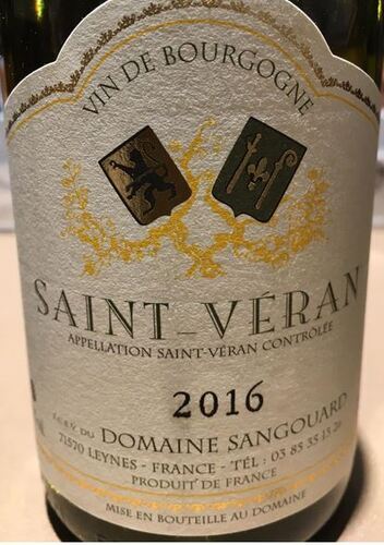 SAINT VERAN - Domaine Sangouard