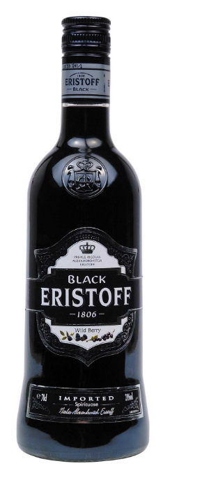 VODKA ERISTOF BLACK 20% 70cl