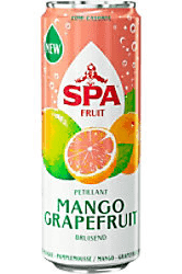 SPA fruit sparkling mango grapefruit blik 25 cl