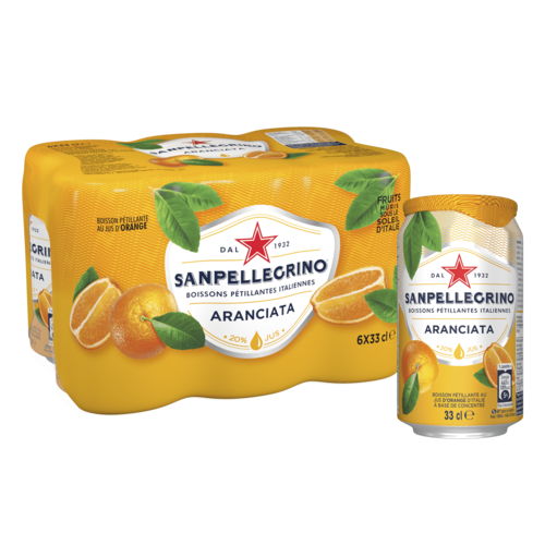 SANPELLEGRINO ARANCIATA CAN 33cl