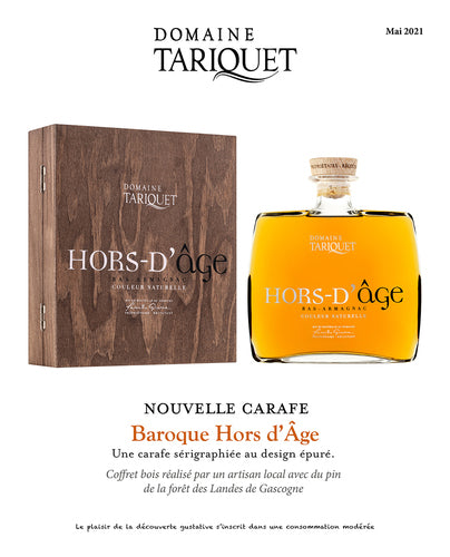 ARMAGNAC Hors D'Age - CARAFE Baroque  Ch du Tariquet