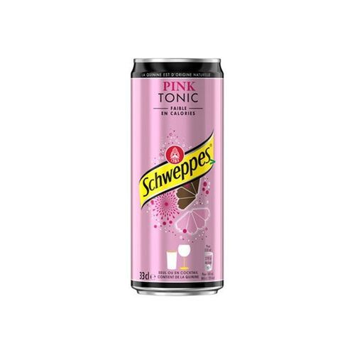 SCHWEPPES PINK TONIC SLEEK CAN 33cl