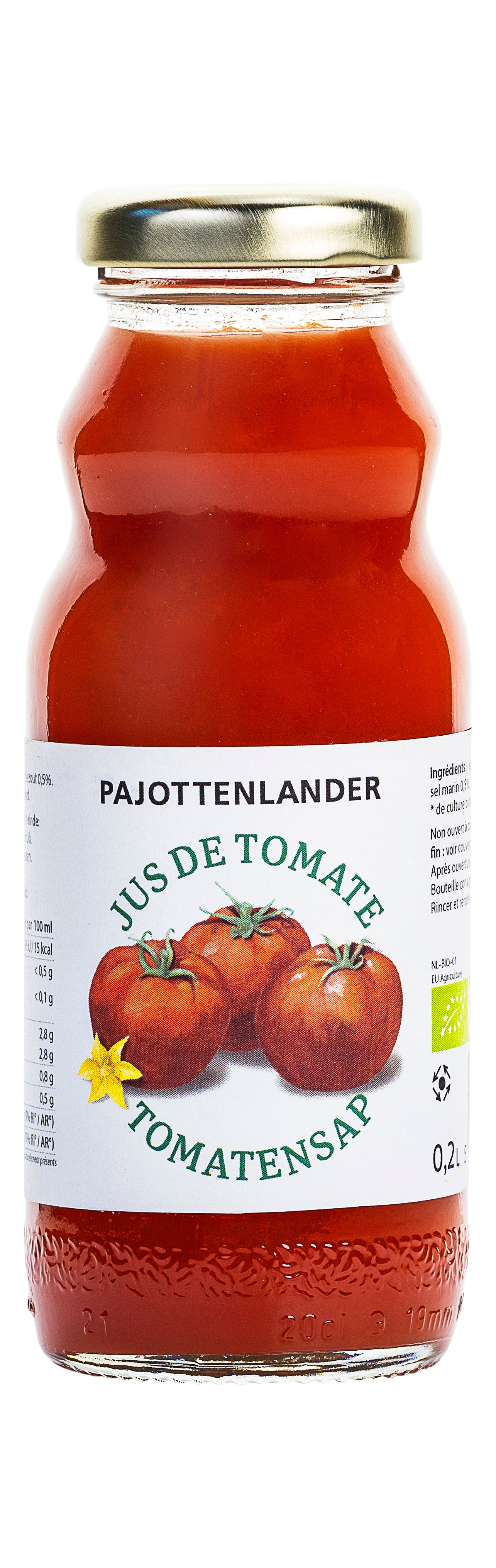 PAJOTTENLANDER TOMATENSAP BIO 20cl