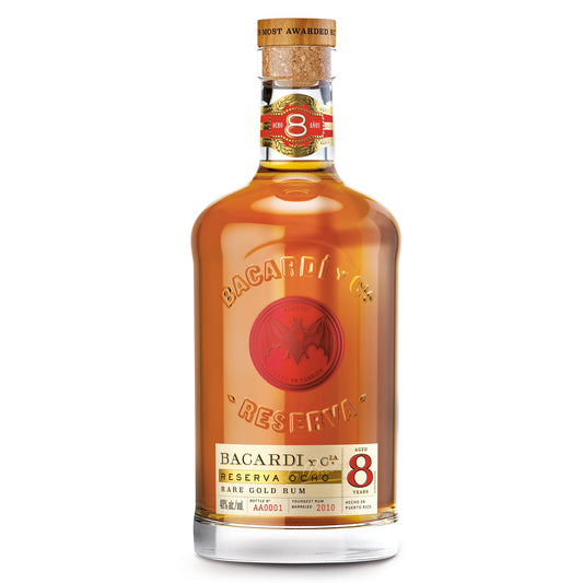 BACARDI SUPERIOR 8Y RESERCA OCHO 40% 70cl Brown