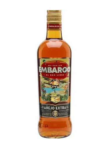 RHUM EMBARGO ANEJO EXTRA BRUN CARIBBEAN BLEND