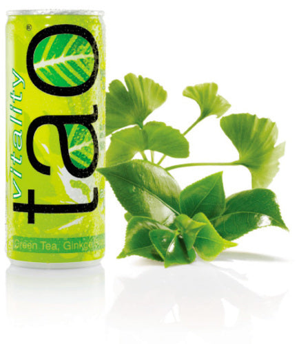 TAO VITALITY/GREEN TEA CAN 25cl Groen