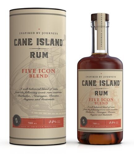 FIVE ICON BLEND 44% 70CL - CANE ISLAND RUM