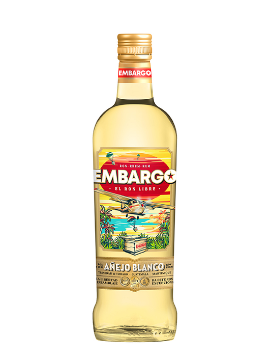 RHUM EMBARGO ANEJO BLANCO CARIBBEAN BLEND BIB 4.5L 40%