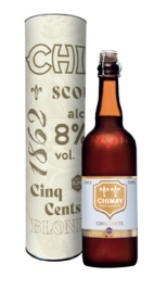 CHIMAY 500 WIT in KOKER 8% 75cl